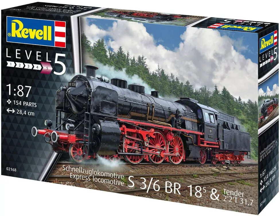 Revell. Lokomotywa parowa S3/6 BR18. Tender - tantis.pl