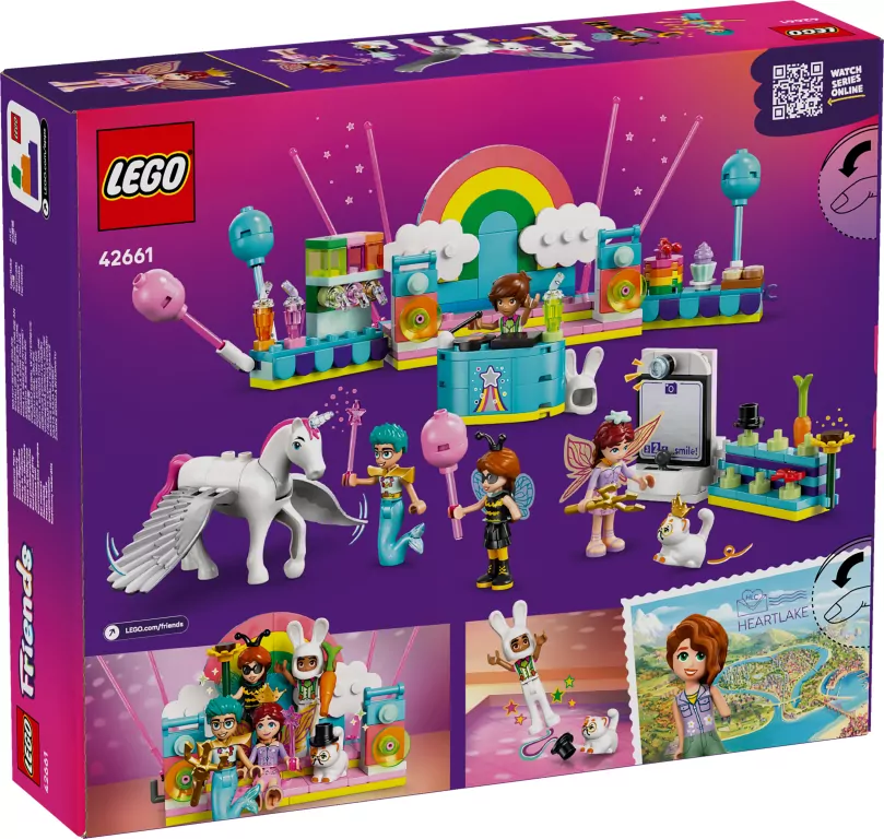 LEGO® Friends. Bal przebierańców z jednorożcem i wróżką 42661 - tantis.pl