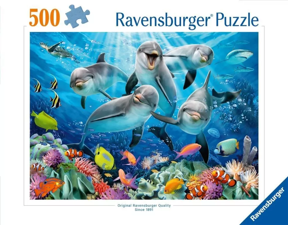 Puzzle 2D 500 Delfiny - tantis.pl