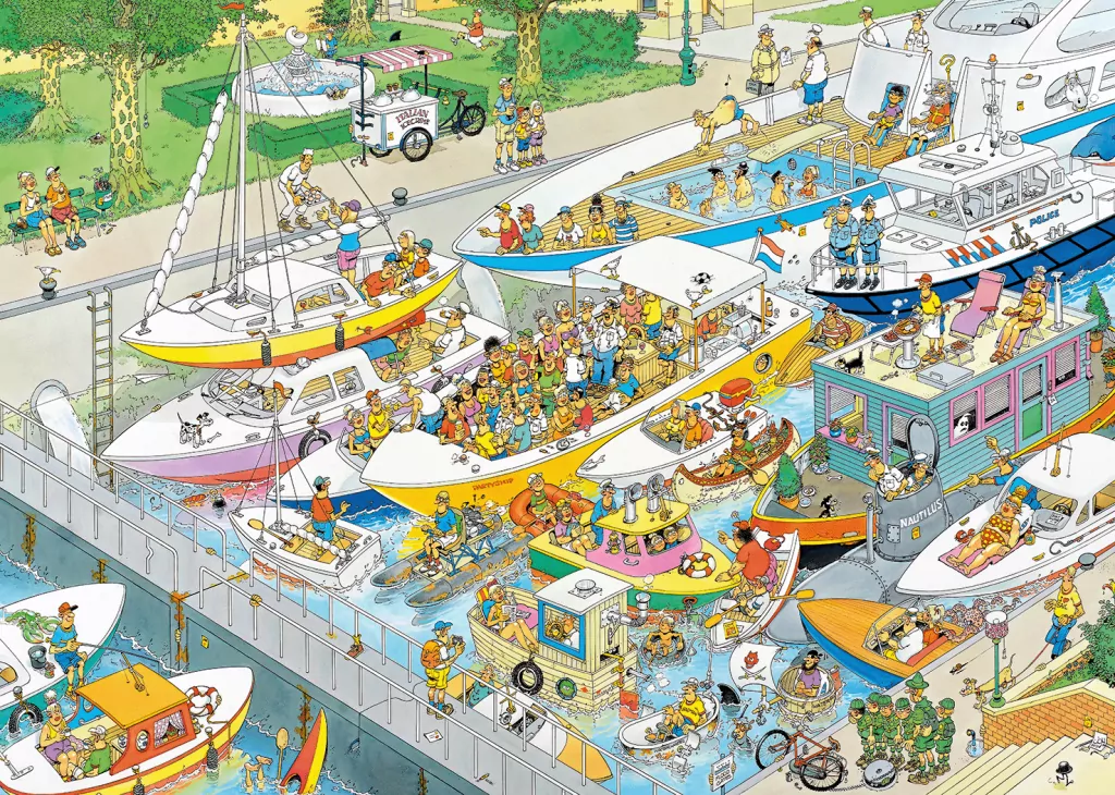 Puzzle 1000. Haasteren Śluza wodna - tantis.pl