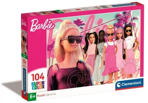 Puzzle 104 Super Kolor Barbie - tantis.pl