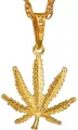 Naszyjnik z liściem konopi ganja - tantis.pl