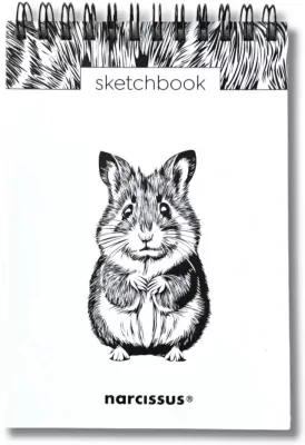 Szkicownik A6/60K na spirali - Chomik