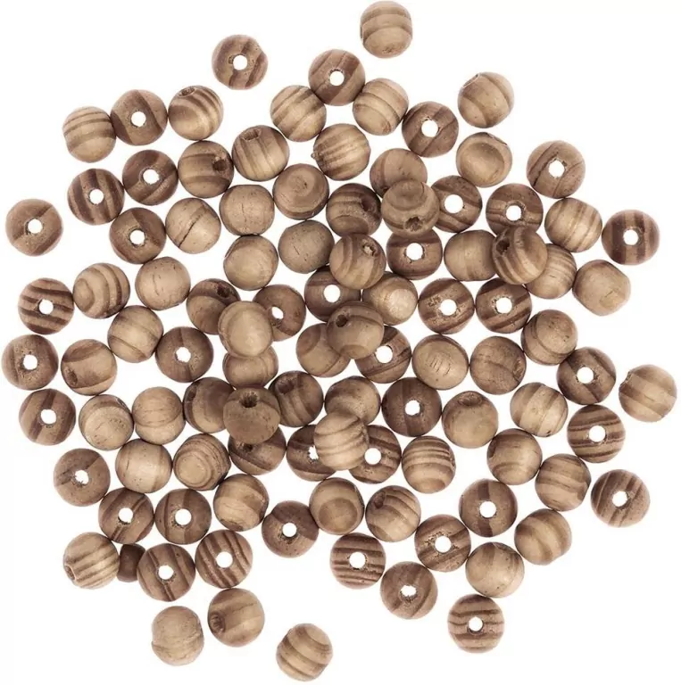 Koraliki drewniane kulki sosnowe 10mm - tantis.pl