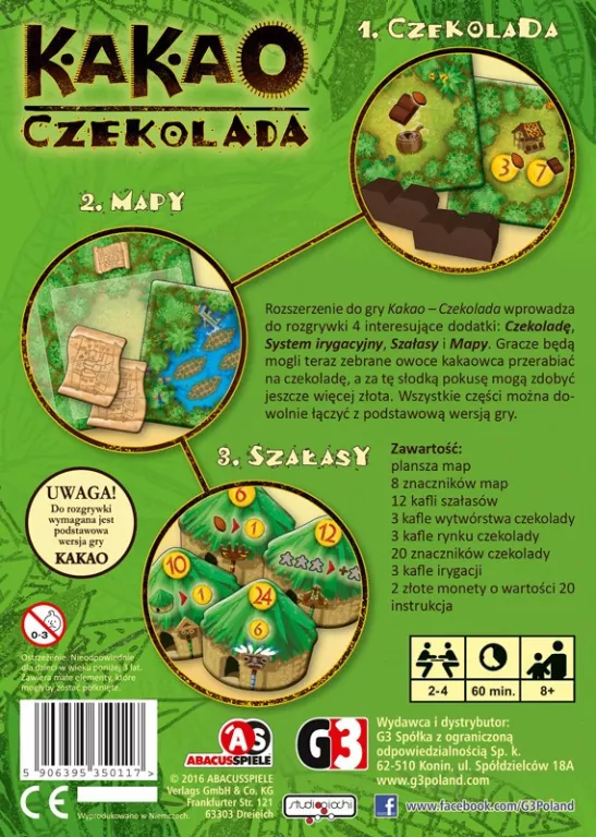 Kakao. Czekolada. Rozszerzenie. 4 dodatki - tantis.pl
