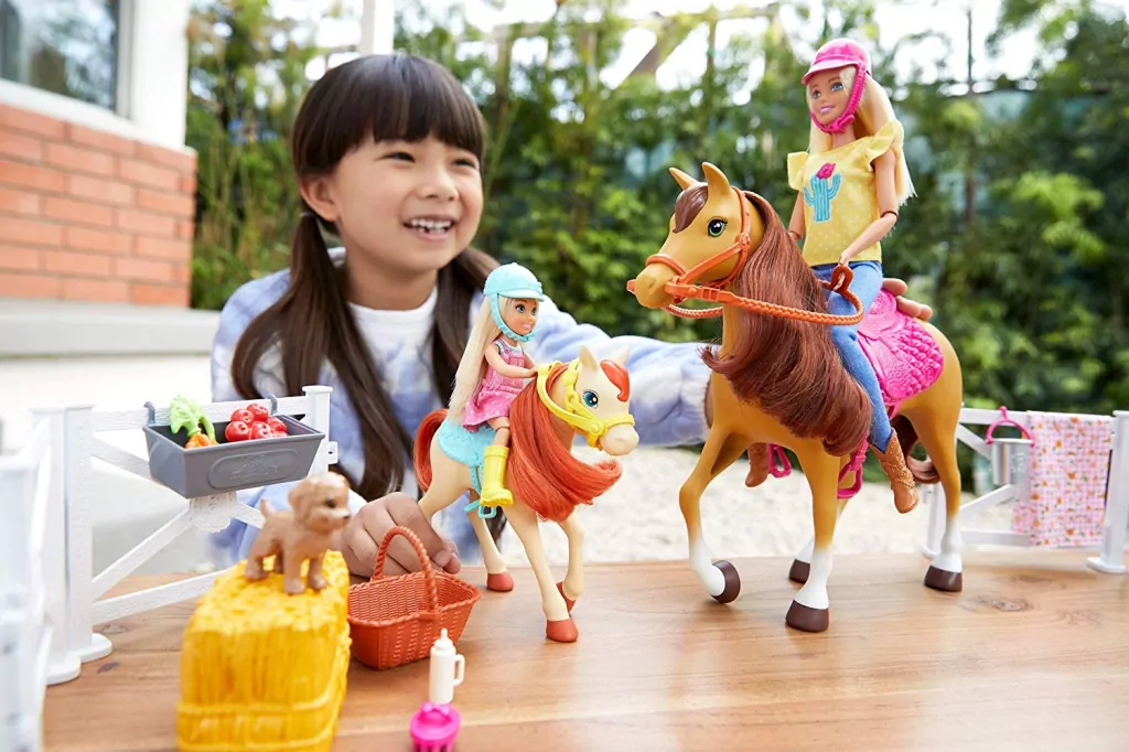 Barbie. Stadnina koni zestaw z lalkami - tantis.pl