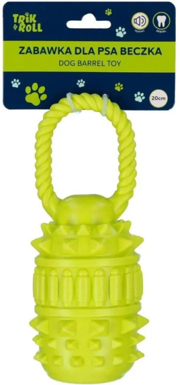 Zabawka dla Psa beczka 20cm zielona - tantis.pl