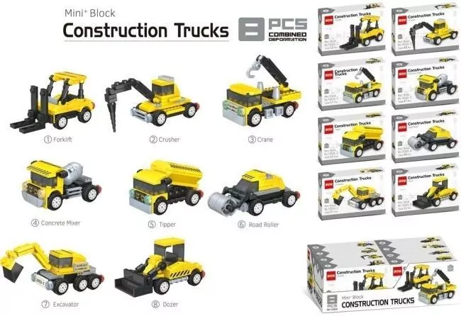 Klocki pojazdy MIX - tantis.pl