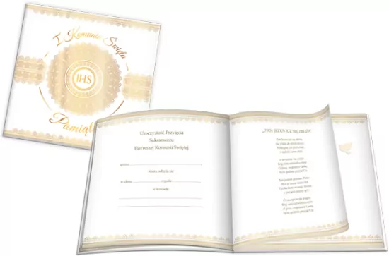 Książeczka KWD Pamiątka Komunijna. Hostia