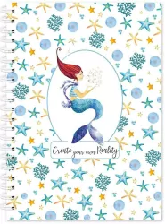 Kołonotatnik ozdobny Syrenka B5/80 kr z zakładką