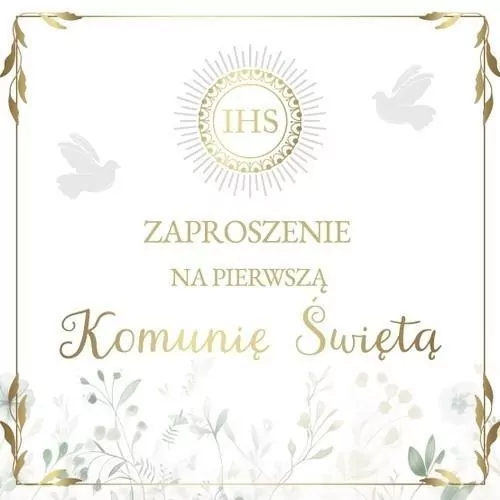 Zaproszenie Komunia (10szt) - tantis.pl