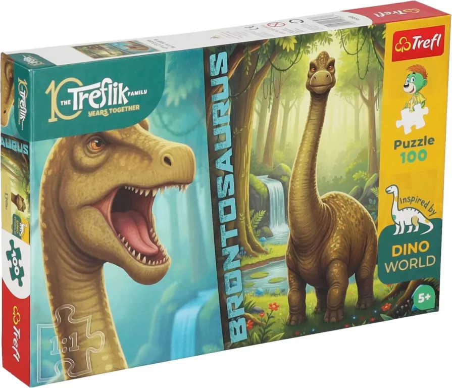 Puzzle 100 Inspired By Dino World TREFL - tantis.pl