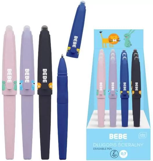 Długopis ścieralny ze skuwką BB KIDS p12 mix cena za 1 sztukę - tantis.pl
