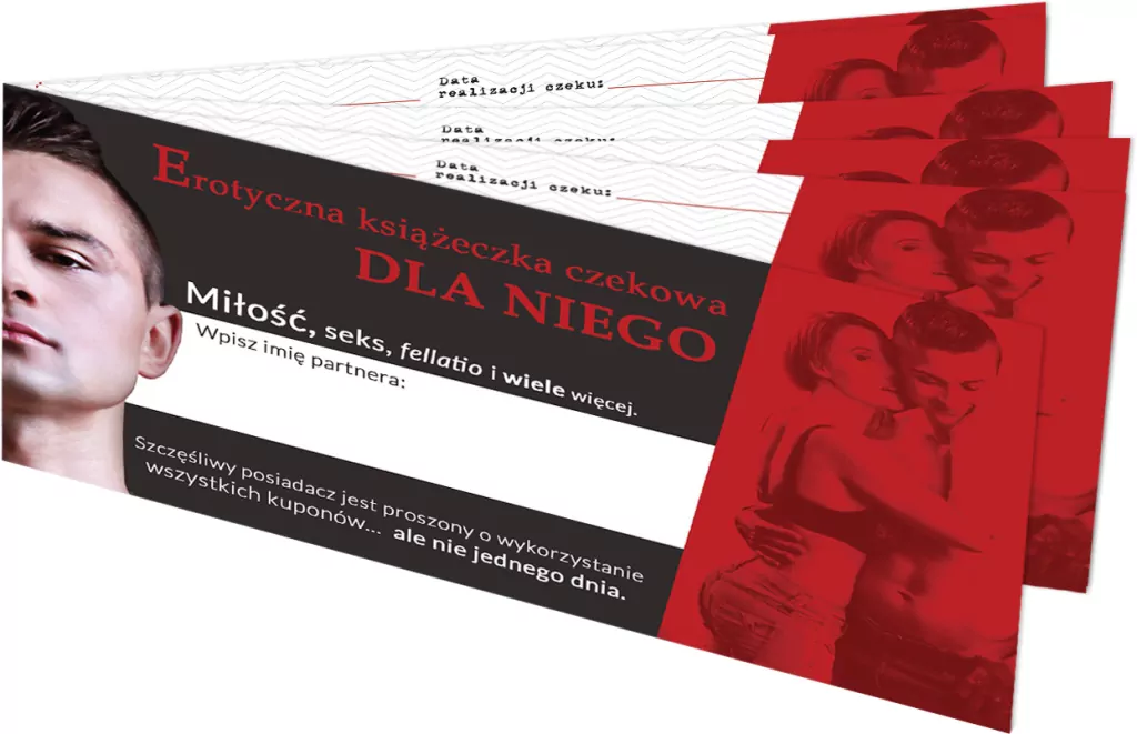 Książeczka czekowa dla Niego - tantis.pl