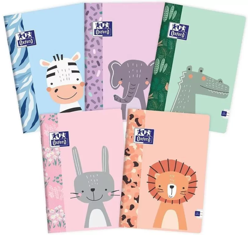 Zeszyt A5/32K linia podwójna kolorowa Kids. 10 sztuk - tantis.pl