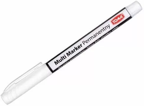 Multi Marker permanentny 1,5mm biały  TOMA
