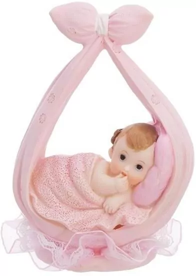 Figurka Dziewczynka w chuście różowy 11cm - tantis.pl