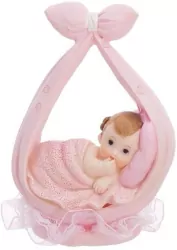 Figurka Dziewczynka w chuście różowy 11cm