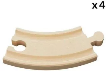 Drewniane tory. Krótkie zakręty - tantis.pl