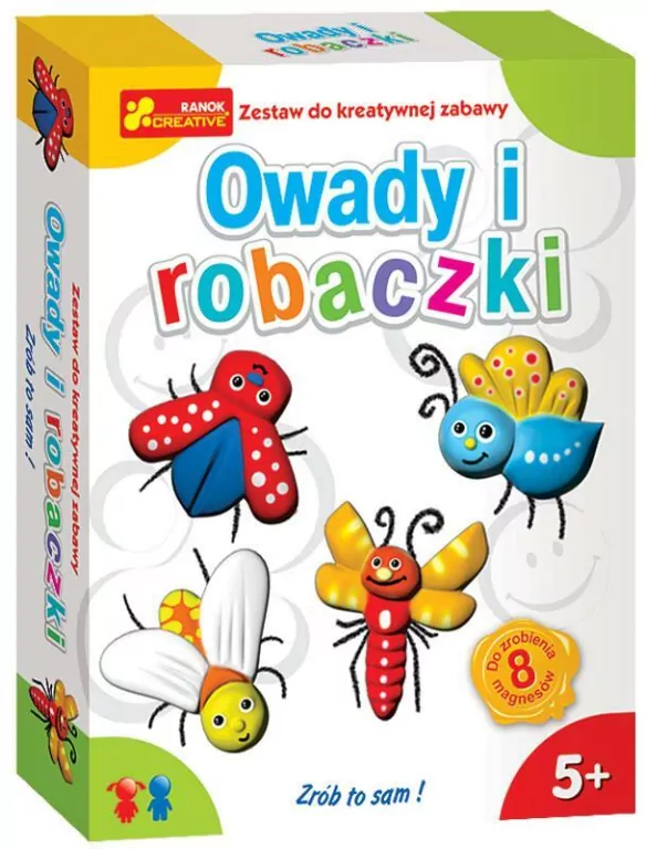 Gipsowe magnesy owady i robaczki - tantis.pl
