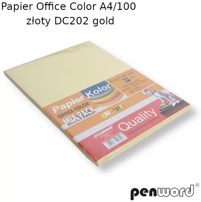 PAPIER XERO KOL A4 75G ZLO OP100ARK PENW - tantis.pl