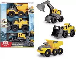 Construction Pojazdy budowlane Volvo 16cm 3-pak
