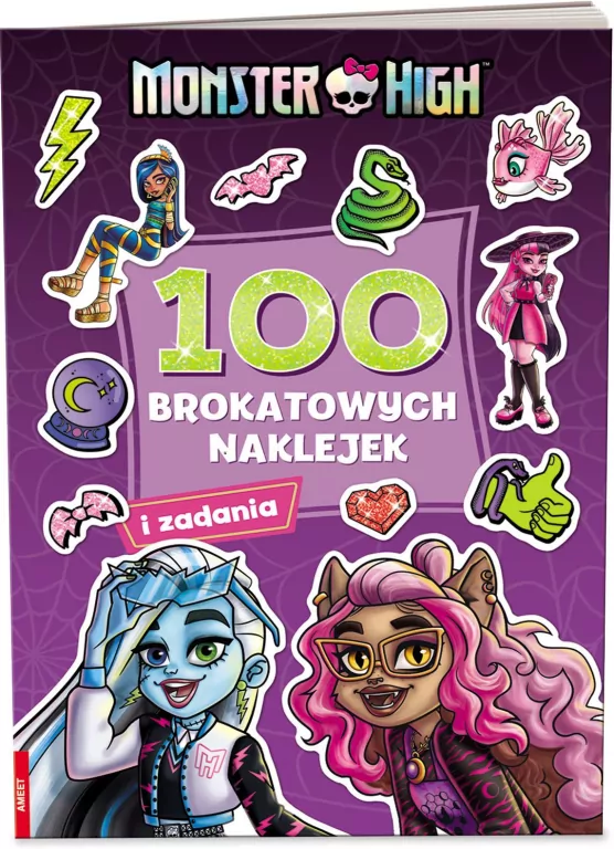 100 brokatowych naklejek Monster High - tantis.pl