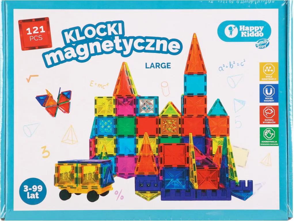 Klocki magnetyczne 121el - tantis.pl
