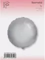 Balon foliowy Okrągły srebrny 45cm - tantis.pl