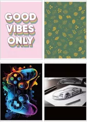 Zeszyt A5/60K kratka mix