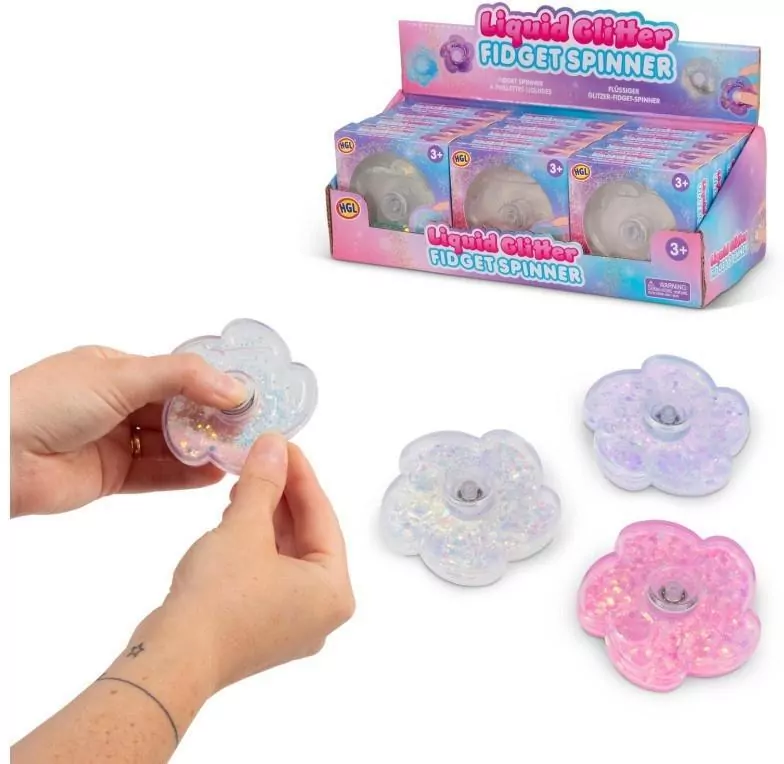 Fidget Spinner z Płynnym Brokatem - tantis.pl