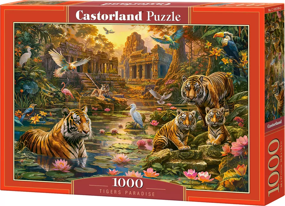 Castor. Puzzle 1000. Tigers Paradise - tantis.pl