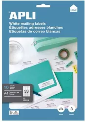 Etykiety uniwersalne APLI, 70x25,4mm