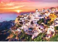 Puzzle 1000. Zachód słońca nad Santorini - tantis.pl