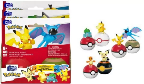 MBL POKEMON POKEBALL 2 FIGURKI MIX HXP11 PUD3
