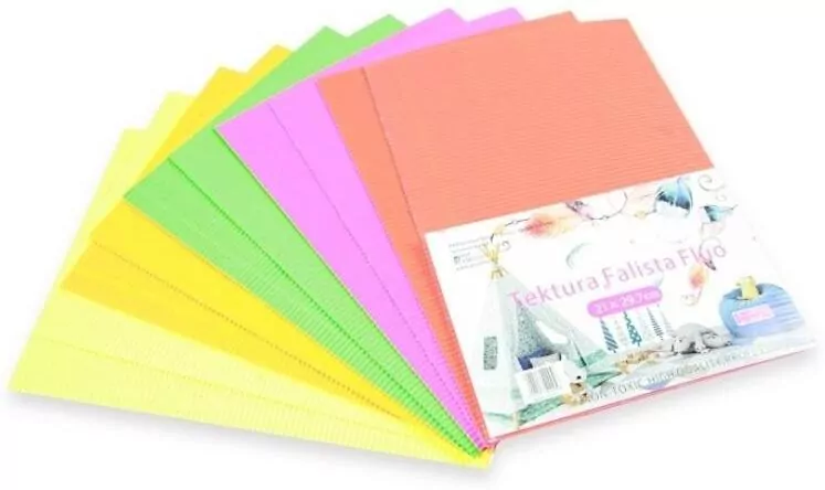 Tektura falista A4. Fluo - tantis.pl