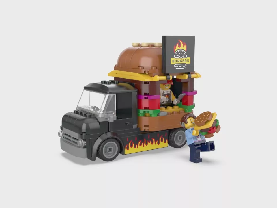 LEGO® City. Ciężarówka z burgerami 60404 - tantis.pl