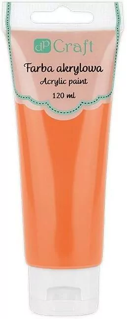 Farba akrylowa pomarańczowa 120ml - tantis.pl