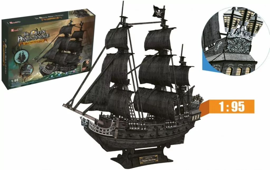 Puzzle 3D. Zemsta Królowej Anny. 24018 - tantis.pl