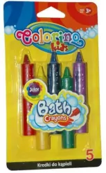 Kredki colorino kids do kąpieli 5 kolorów