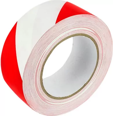 Taśma ostrzegawcza samoprzylepna biało-czerwona