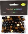 Koraliki drewniane 10mm. Naturalny mix 25g - tantis.pl