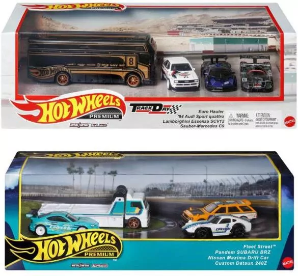 Hot Wheels Premium Zestaw Real Riders HRT51 - tantis.pl