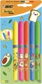 Zakreślacz Grip Neon Kawaii mix 5szt BIC - tantis.pl