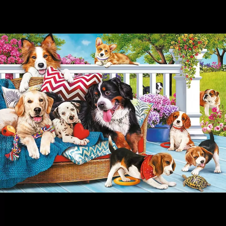Puzzle 1000. Cuteness Overload: Doggy Friendship - tantis.pl