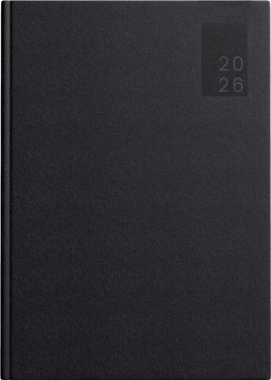 Kalendarz 2026 książkowy A5 Basic DTP czarny - tantis.pl