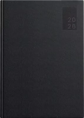 Kalendarz 2026 książkowy A5 Basic DTP czarny