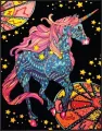 Kolorowanka welwetowa Jednorożec zodiak 47x35cm - tantis.pl