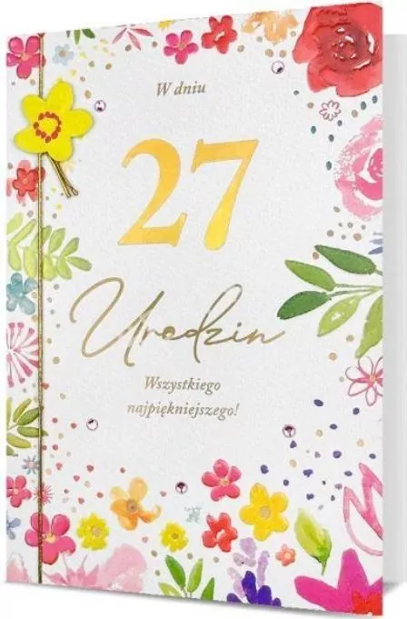 Karnet B6 Urodziny (wymienne cyfry) - tantis.pl