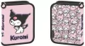 Piórnik dwuklapkowy bez wyposażenia Kuromi pink - tantis.pl